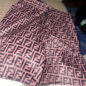 Men fendi swim trunks